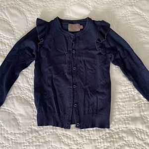 Creamie Navy Blue Knit Cardigan